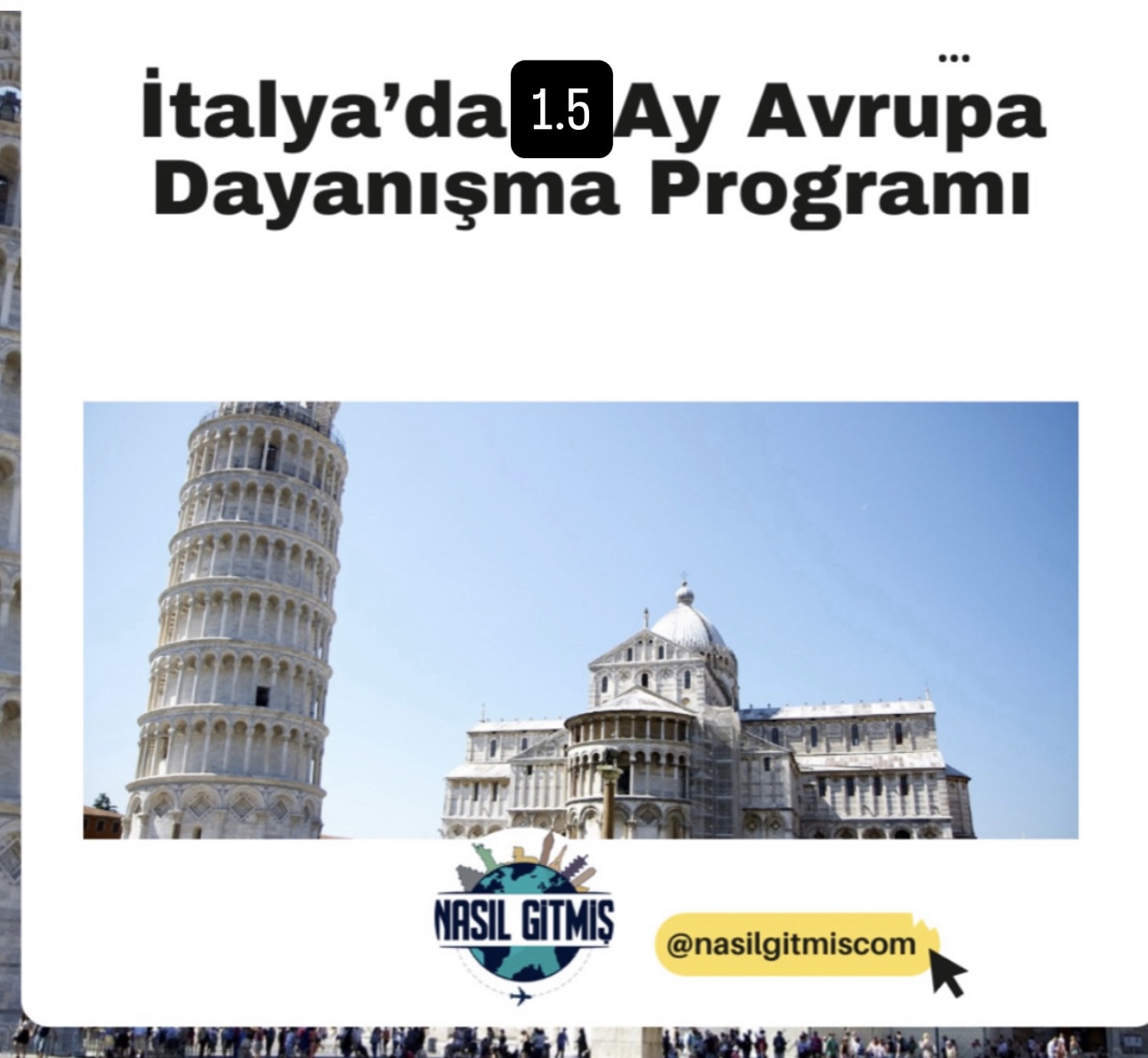 İtalya’da 1.5 Ay ESC Projesi !