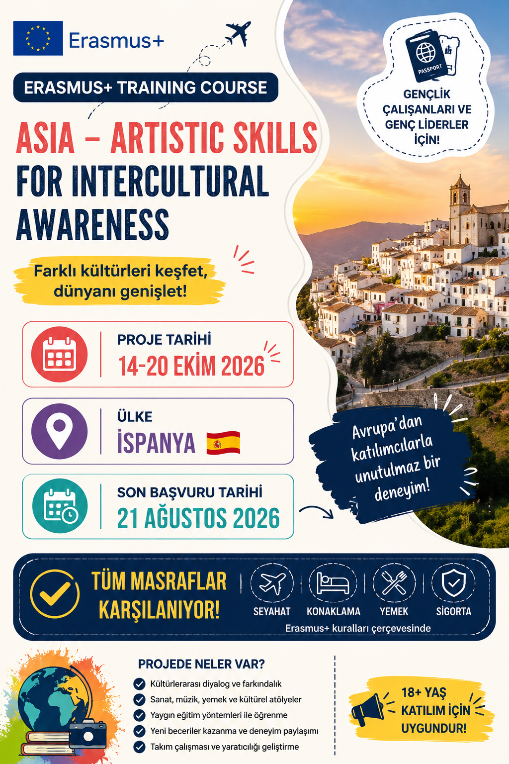 İspanya’da 1 Hafta Erasmus+ Projesi