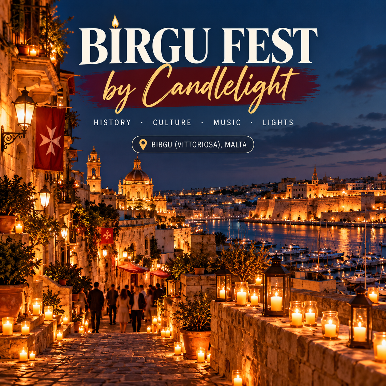 Birgu Fest Malta: Mum Işıkları Altında Tarihî Bir Gece