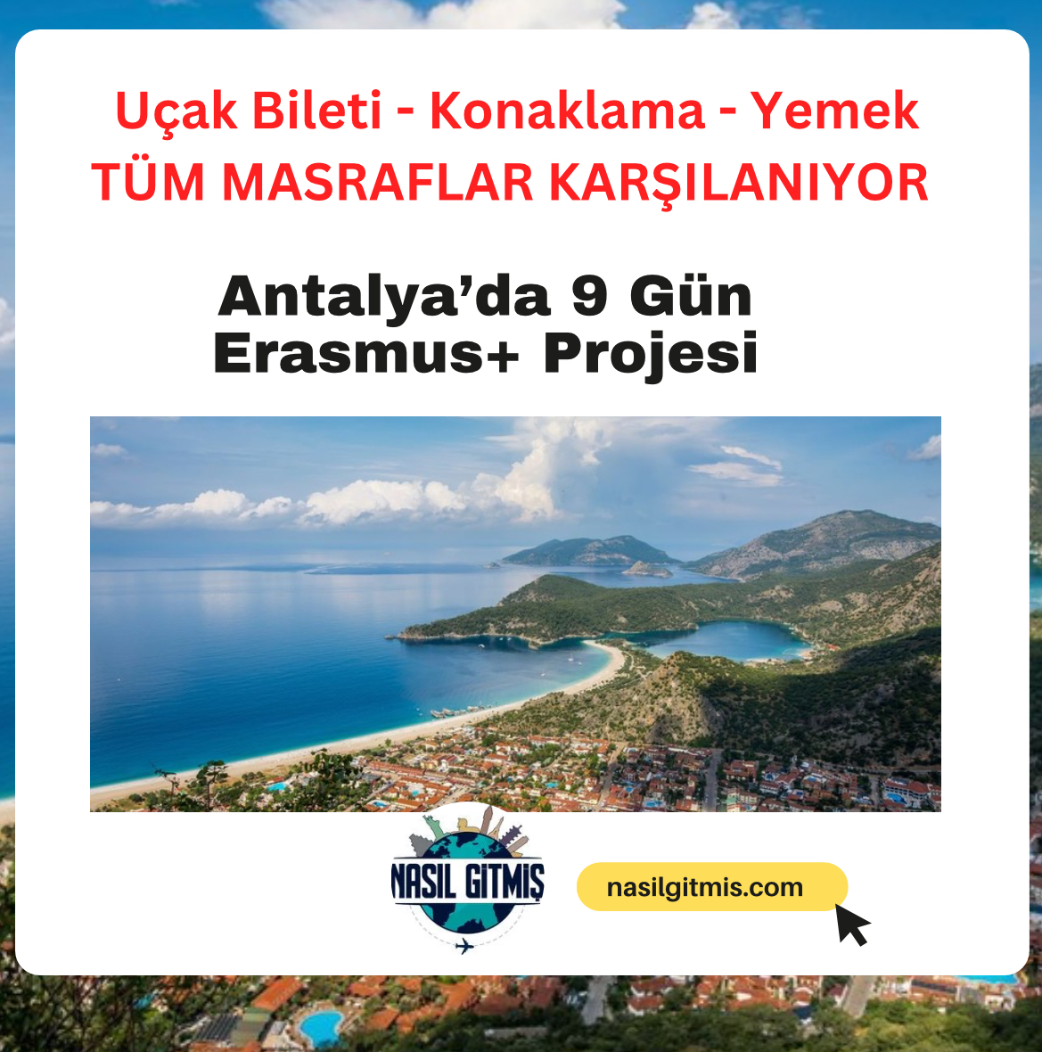 Alanya Antalya’da 9 Gün Erasmus+ Gençlik Değişim Projesi