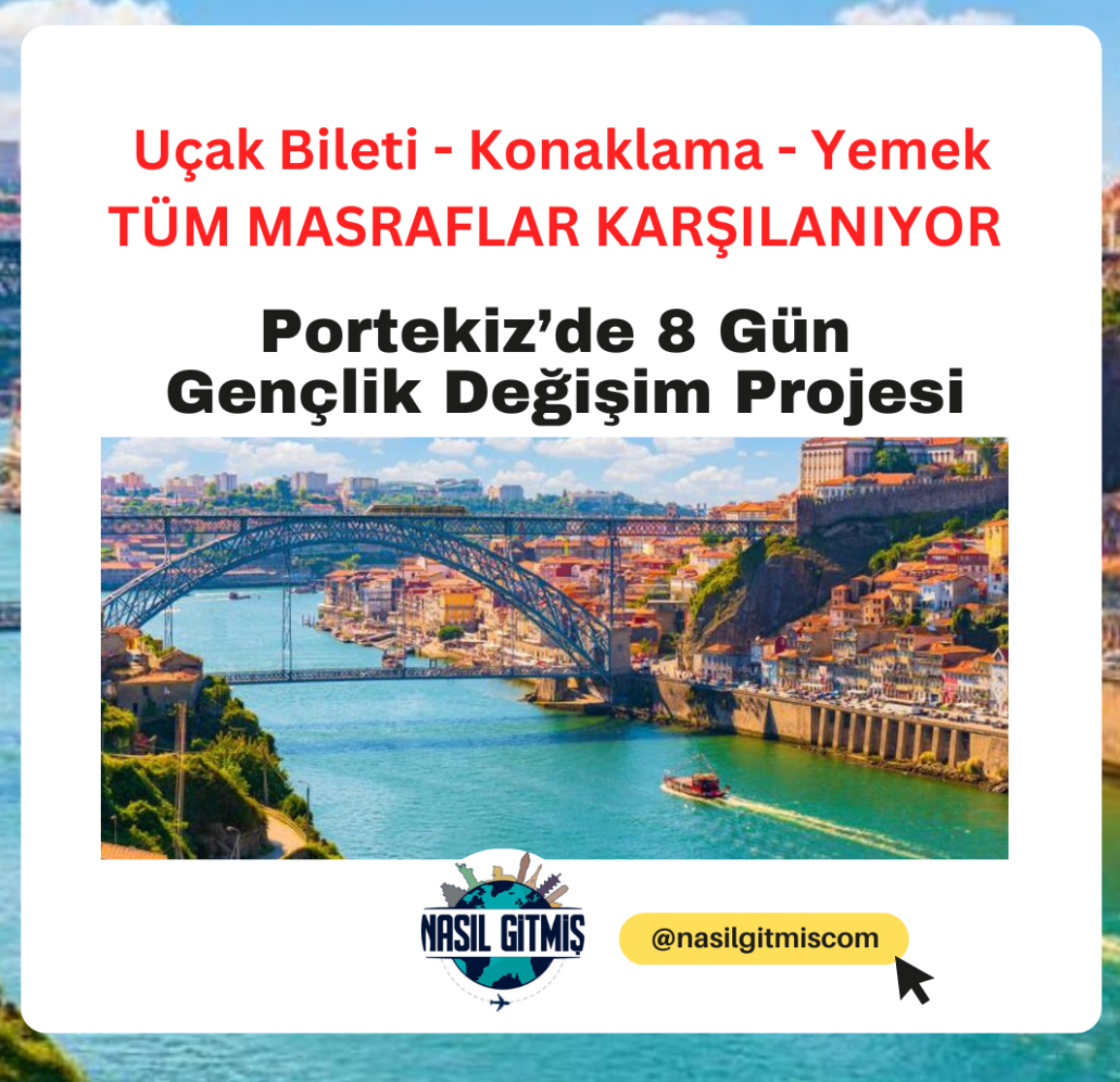 Portekiz’de 1 Hafta Erasmus+ Gençlik Değişim Projesi