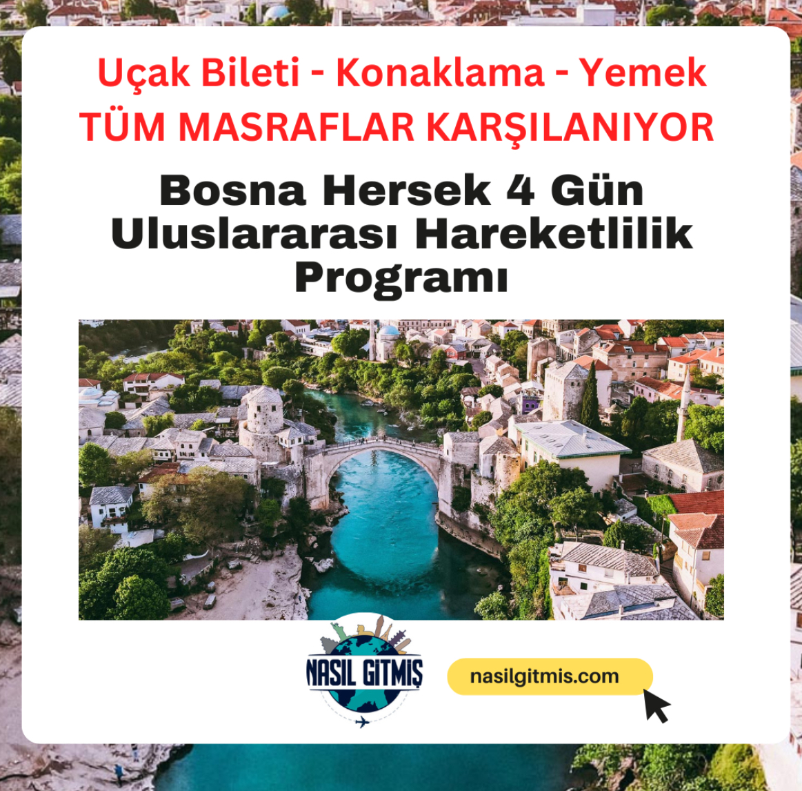 Türkiye – Bosna Hersek Gençlik Değişimi Programı 2026