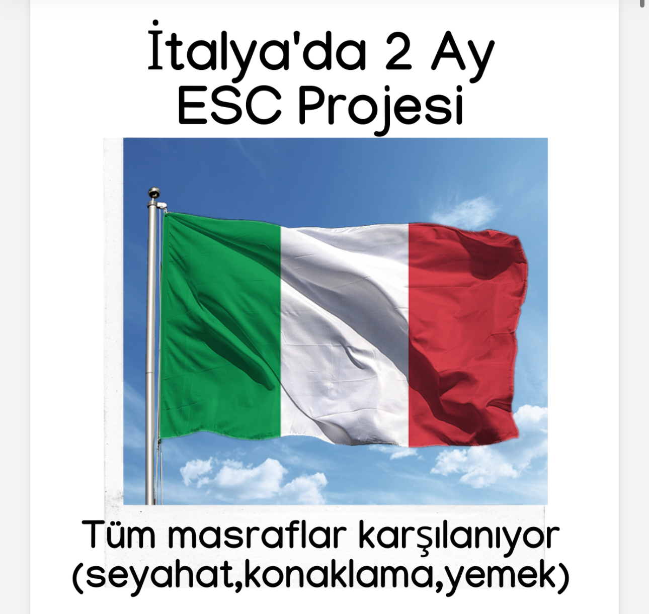 İtalya’da 55 Günlük ESC Gönüllülük Fırsatı 2026
